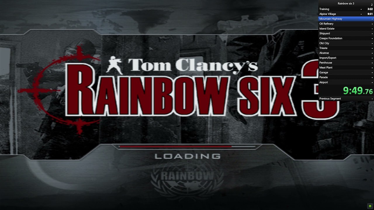 RAINBOW SIX 3 PS2/GAMECUBE SPEED RUN [PCSX] [1 H 48 M 31 S]