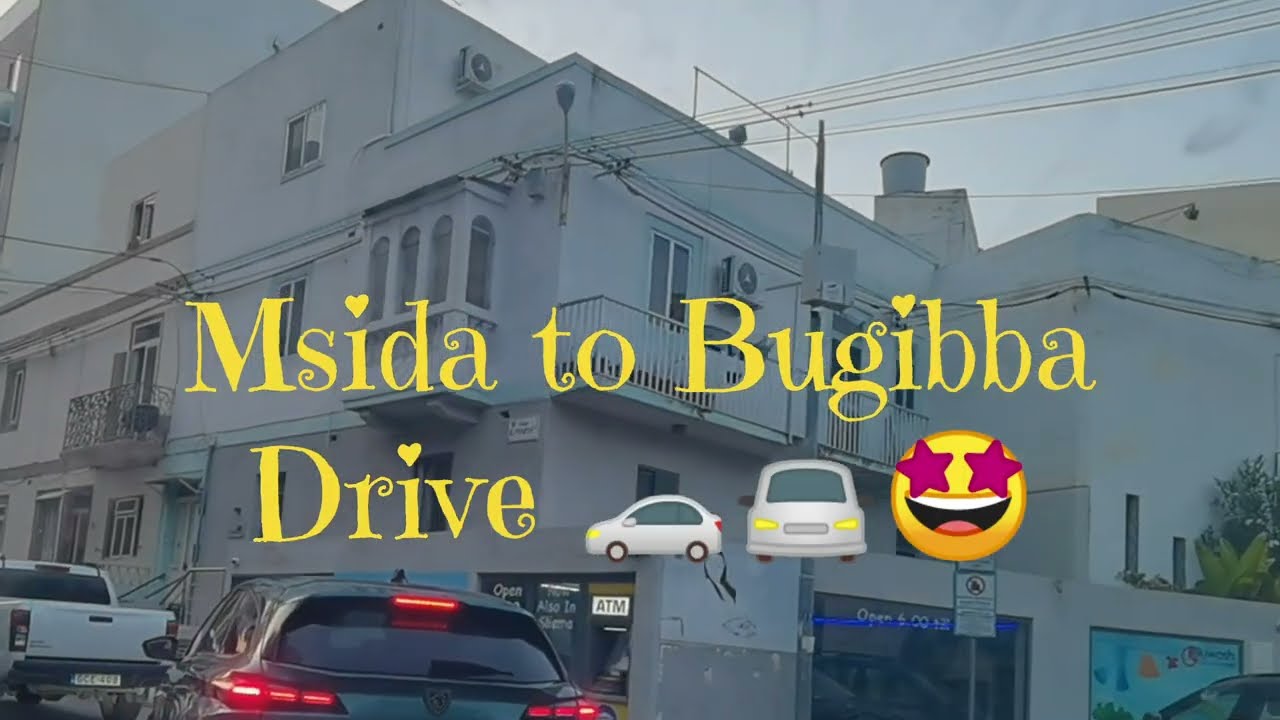 MALTA ~ 25.8.25 Drive from Msida to Bugibba | Malta Late Afternoon Ride #travel #maltaroads
