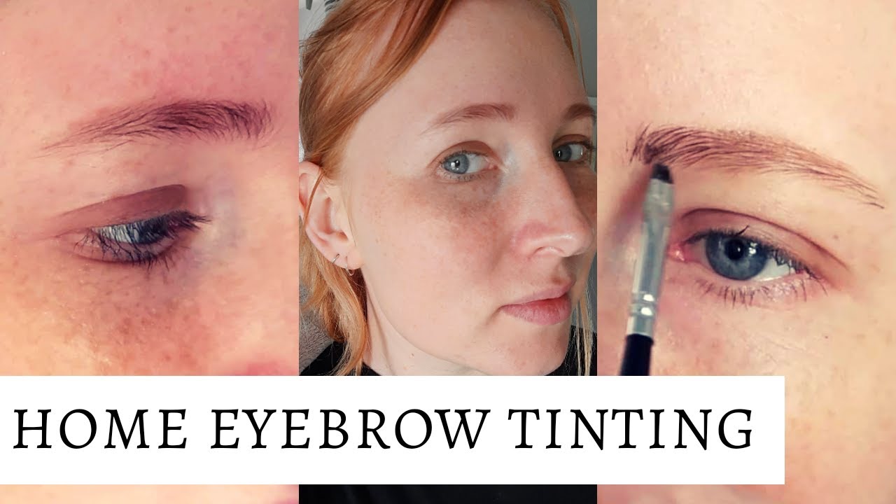 AT HOME EYEBROW TINTING FOR GINGERS | REDHEADS | MEDIUM BROWN TINT | Miss Moogle