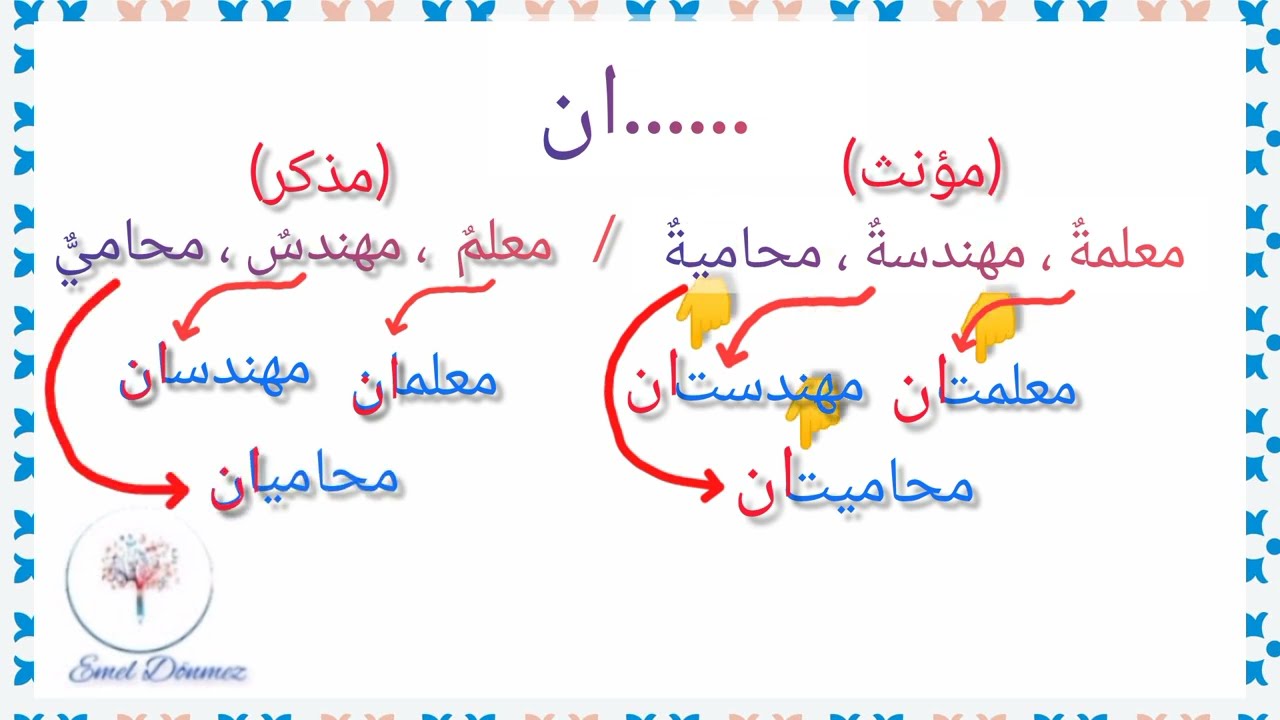 Arapça dilinden ات / ان ekleri 📝🧐