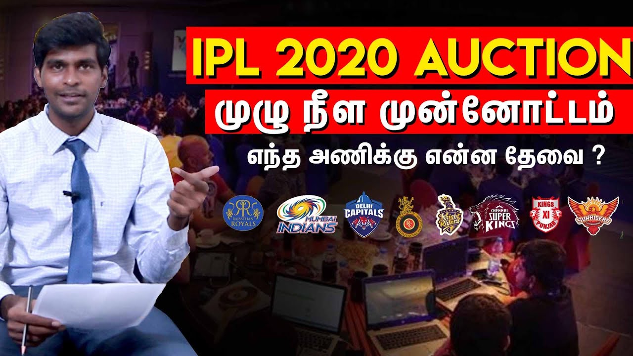 IPL 2020 Auction STRATEGY முழு நீள Preview - Cricanandha - CSK, MI, RCB, DC, RR, KXIP, SRH KKR