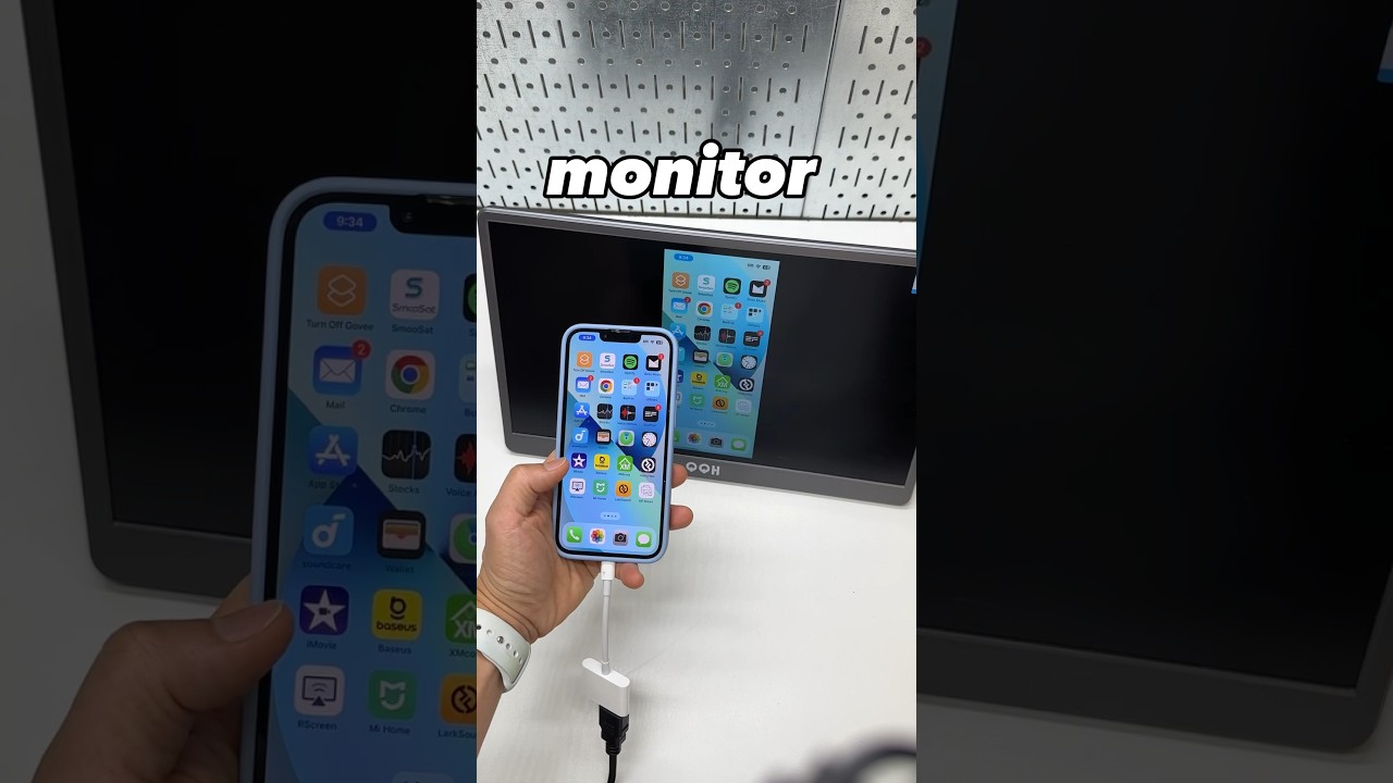 Portable monitor as iPhone external monitor