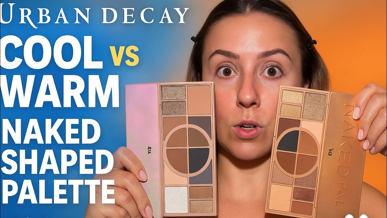 URBAN DECAY NAKED SHAPED Multi-Tasking Eyeshadow Palette WARM & COOL | Swatches, Demo, Comparisons