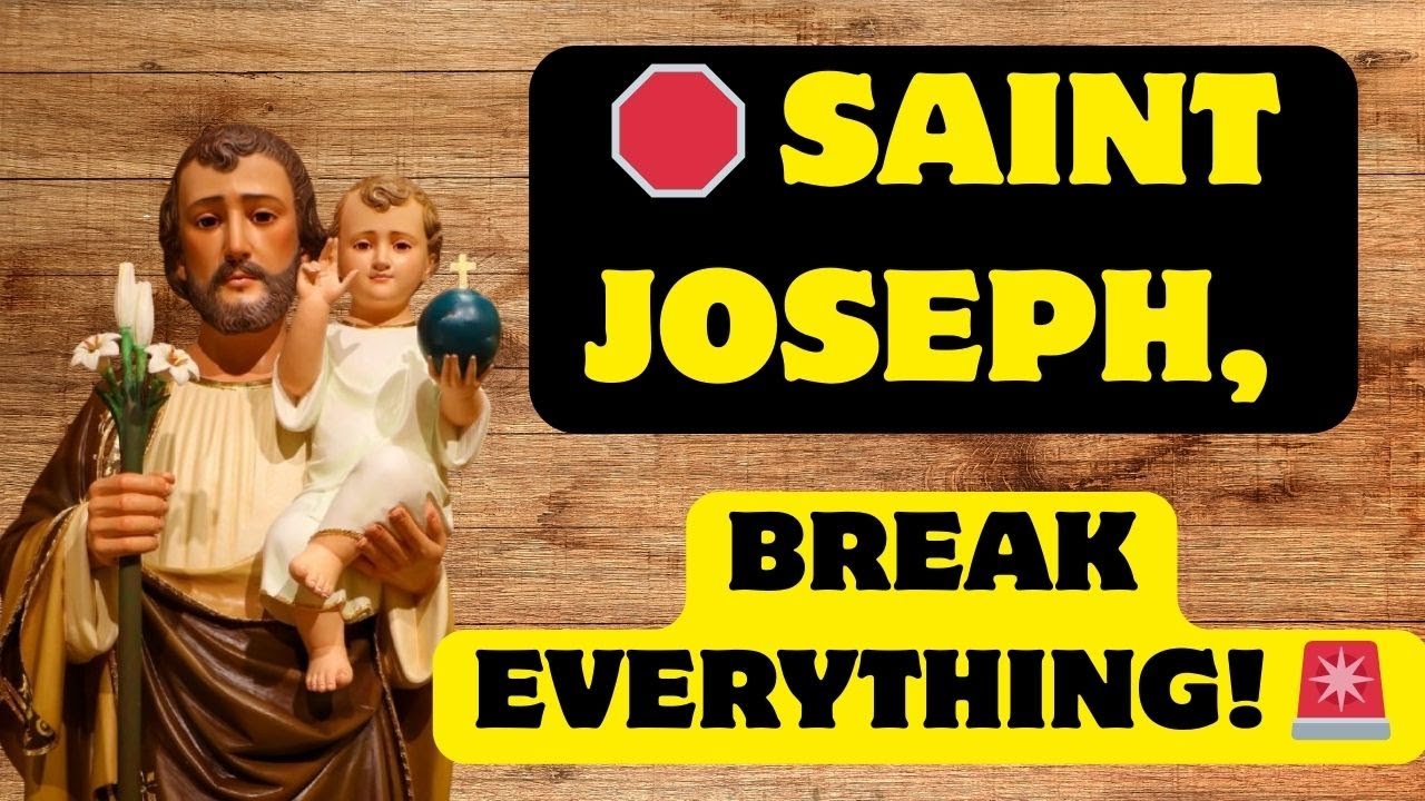 🚨 SAINT JOSEPH CRUSHES CHAINS NOW! MORNING ROSARY: MIRACLES IN 7 DAYS! 🛑