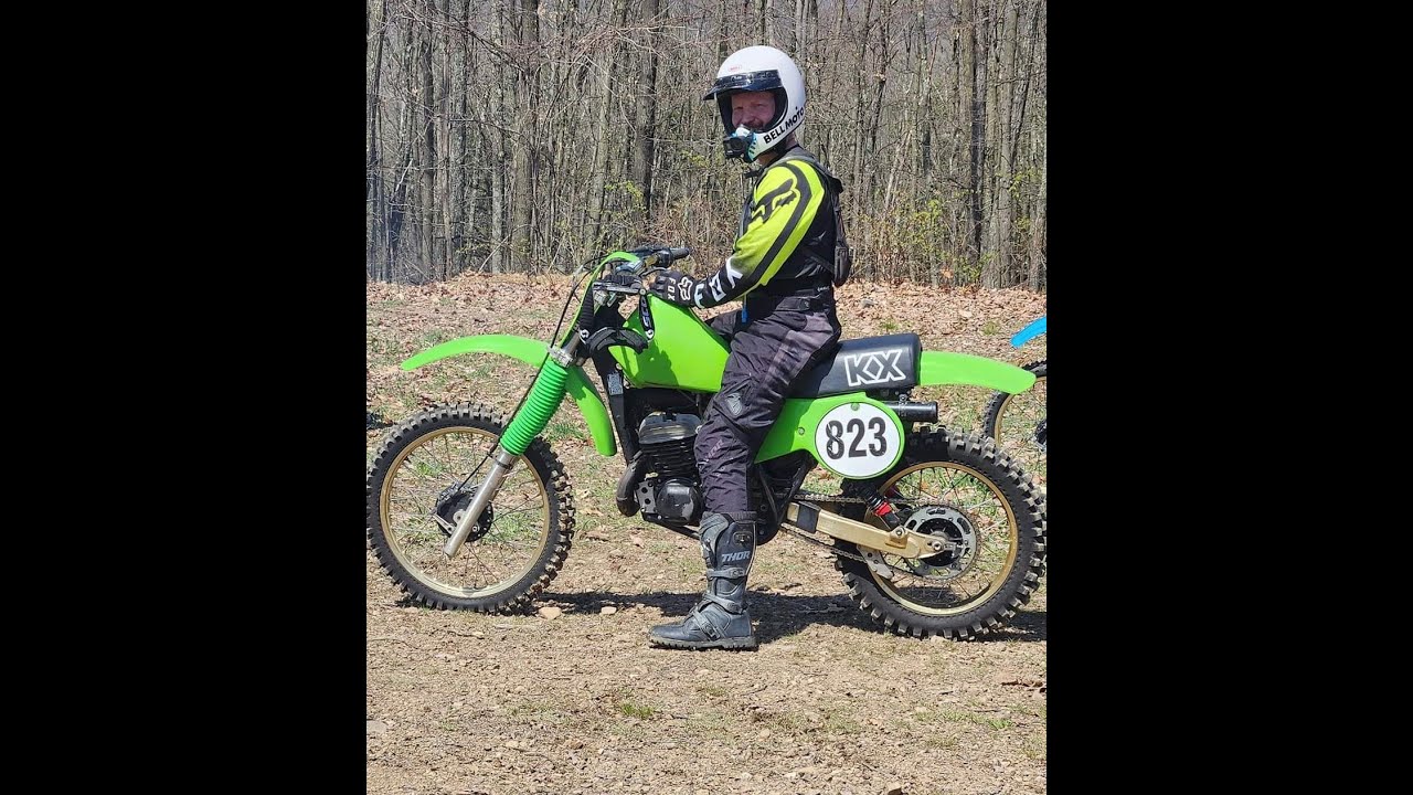 1979 Kawasaki KX250 2024 AHRMA post vintage cross country at Rocket Raceway
