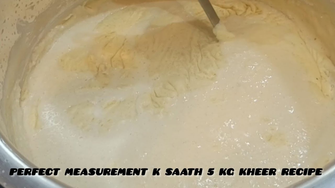 Perfect Measurement k saath 5 kg Shahi Kheer ki Recipe👌/Eid special 5 kg Kheer#dessert#youtubevideo 