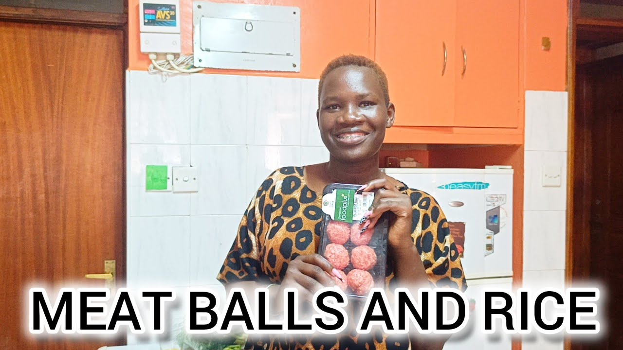 See How I Cooked Meat Balls with Rice For The First Time