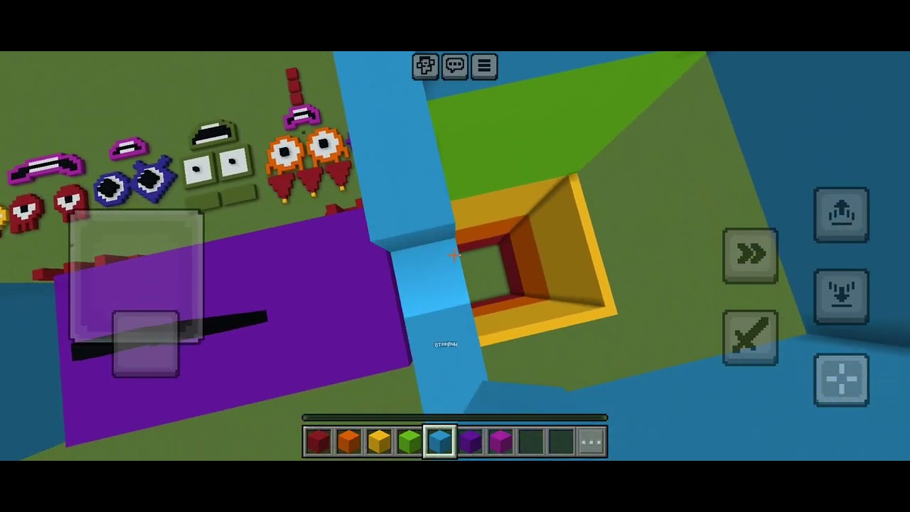 Eu no numberblocks no minecraft e no Roblox 