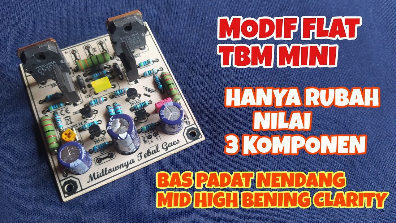 CARA MUDAH‼️MODIF TBM MINI JADI FLAT BAS PULEN NEMBAK,MID HIGH JERNIH CLARITY#totorial