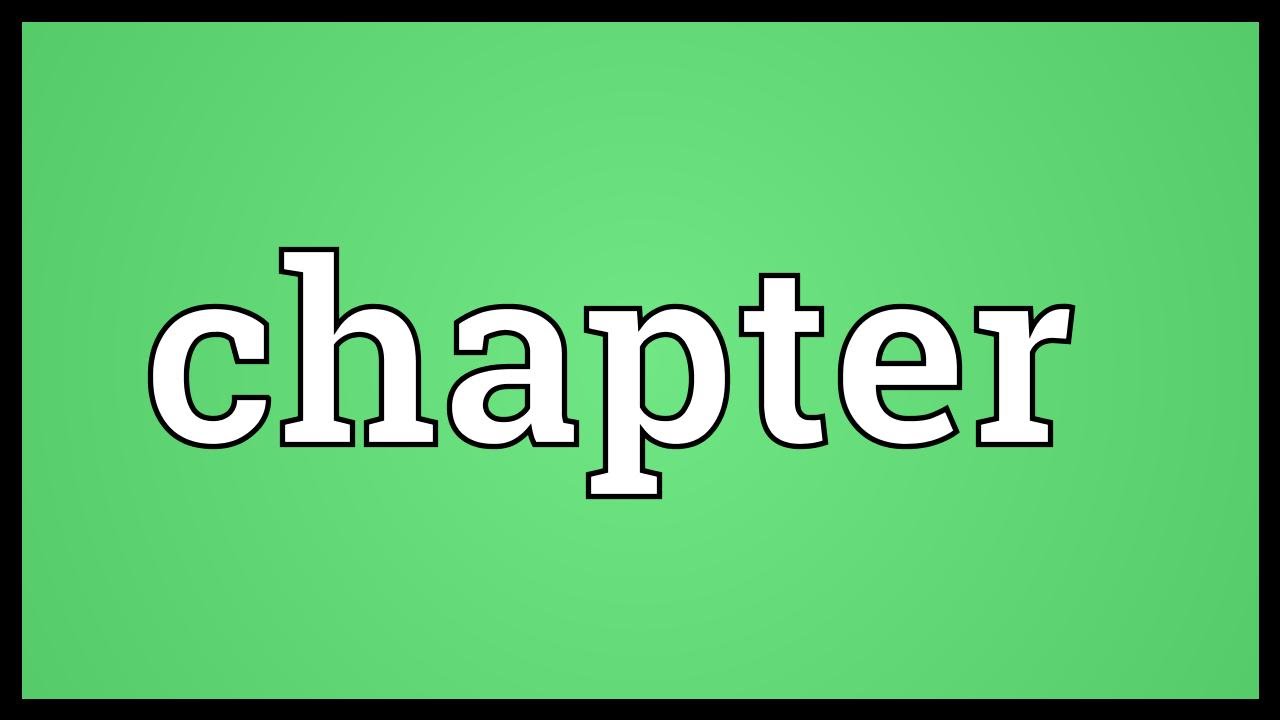 Chapter Meaning