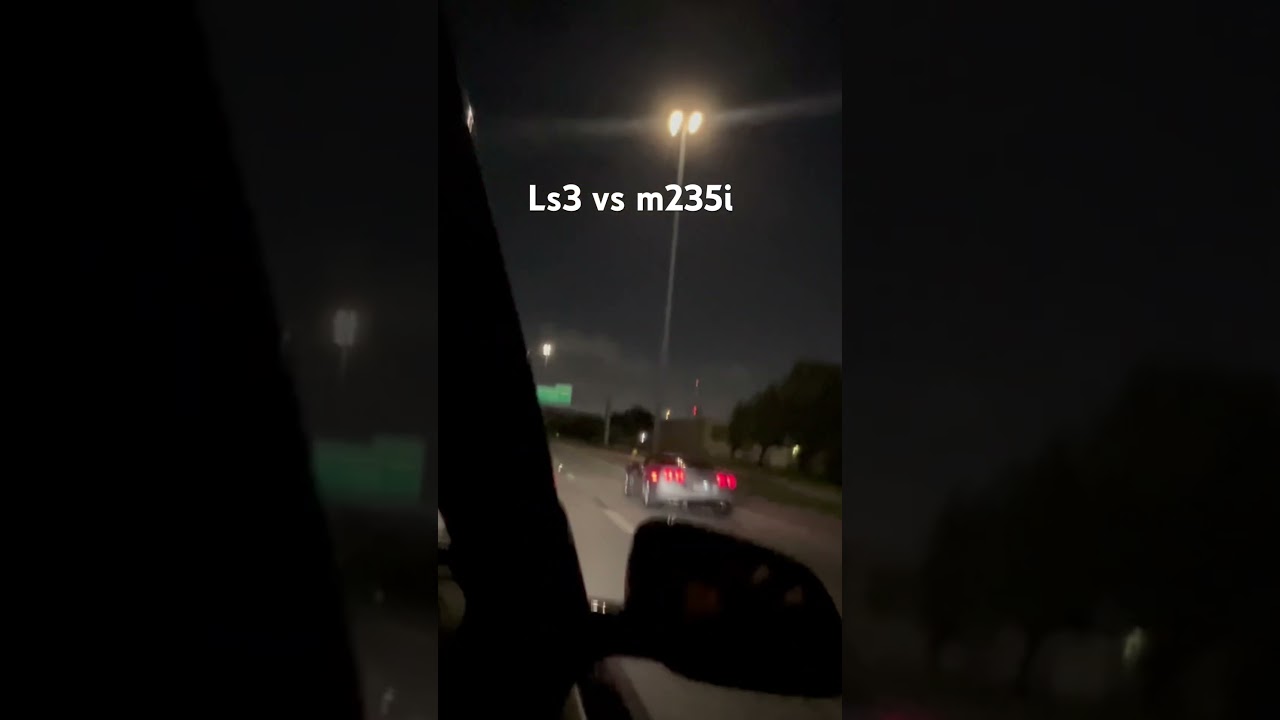 Corvette ls3 vs m235i (intercooler) (Speed engineering headers, straight piped and K&n intake)