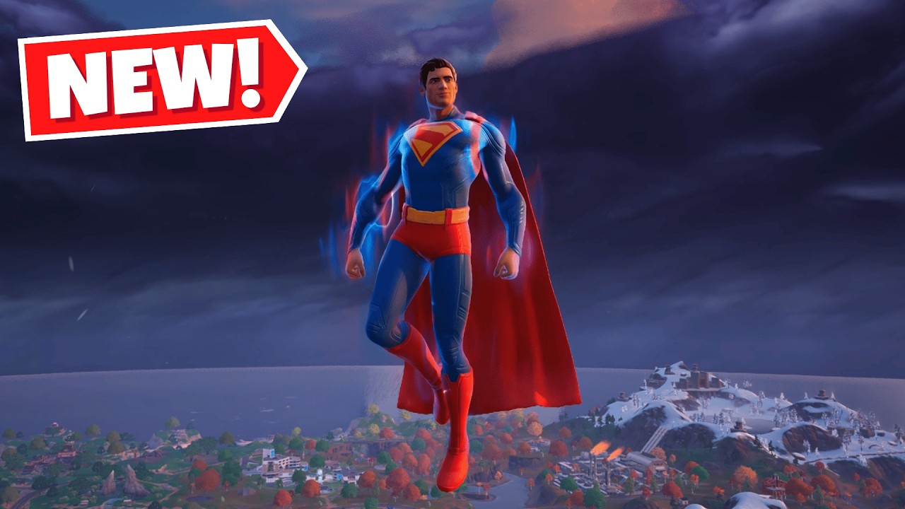 Full Fortnite Superman Boss Gameplay