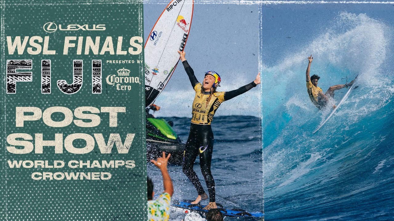Picklum, Dora join illustrious list of World Champs at Lexus WSL Finals Fiji I Corona Cero Post Show