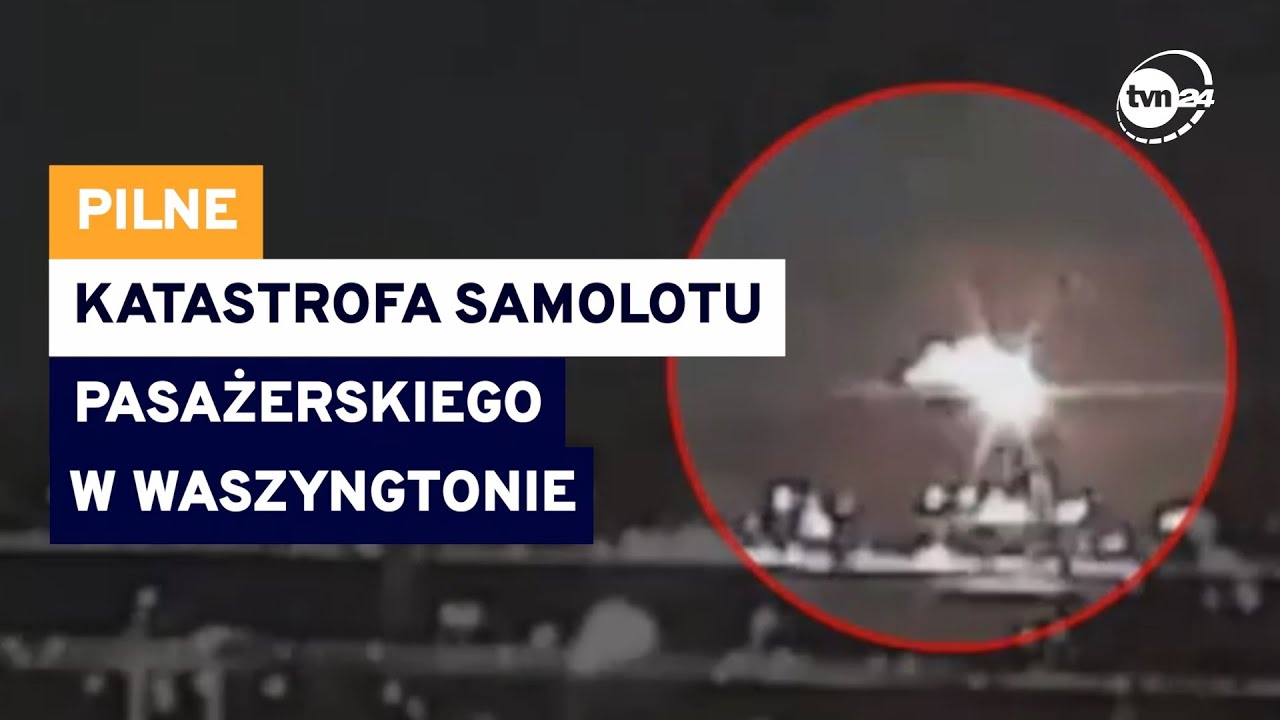 Samolot zderzył się ze śmigłowcem i wpadł do rzeki w Waszyngtonie