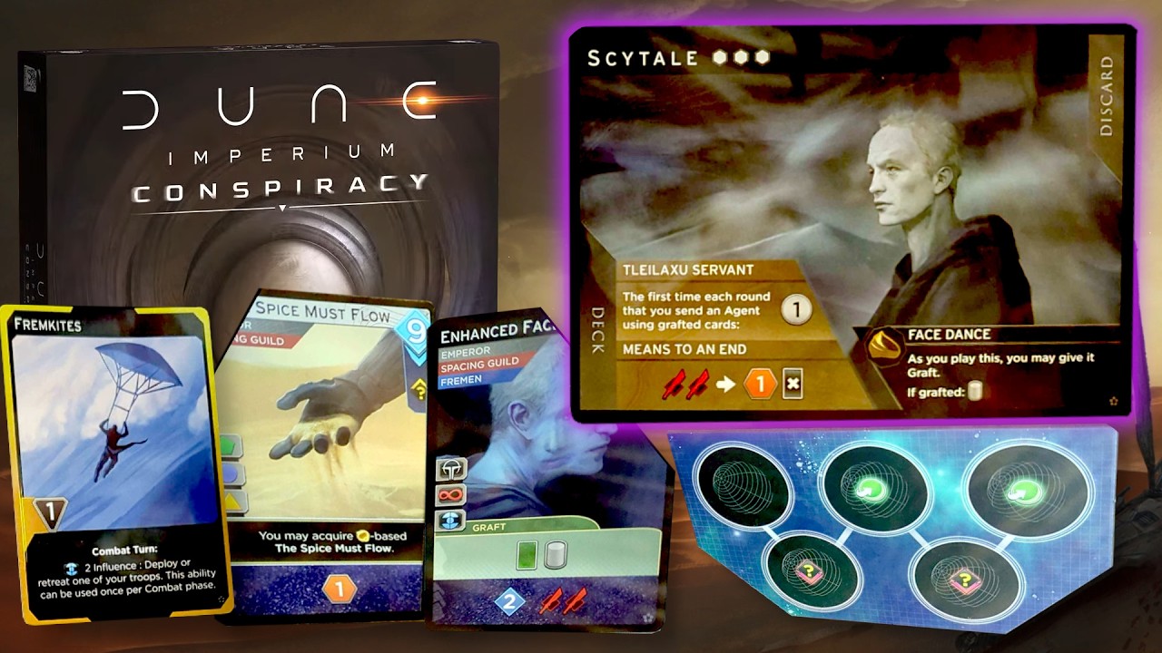FIRST LOOK AT CONSPIRACY!! Scytale! Alia! Return of Graft! | Dune Imperium Gen Con