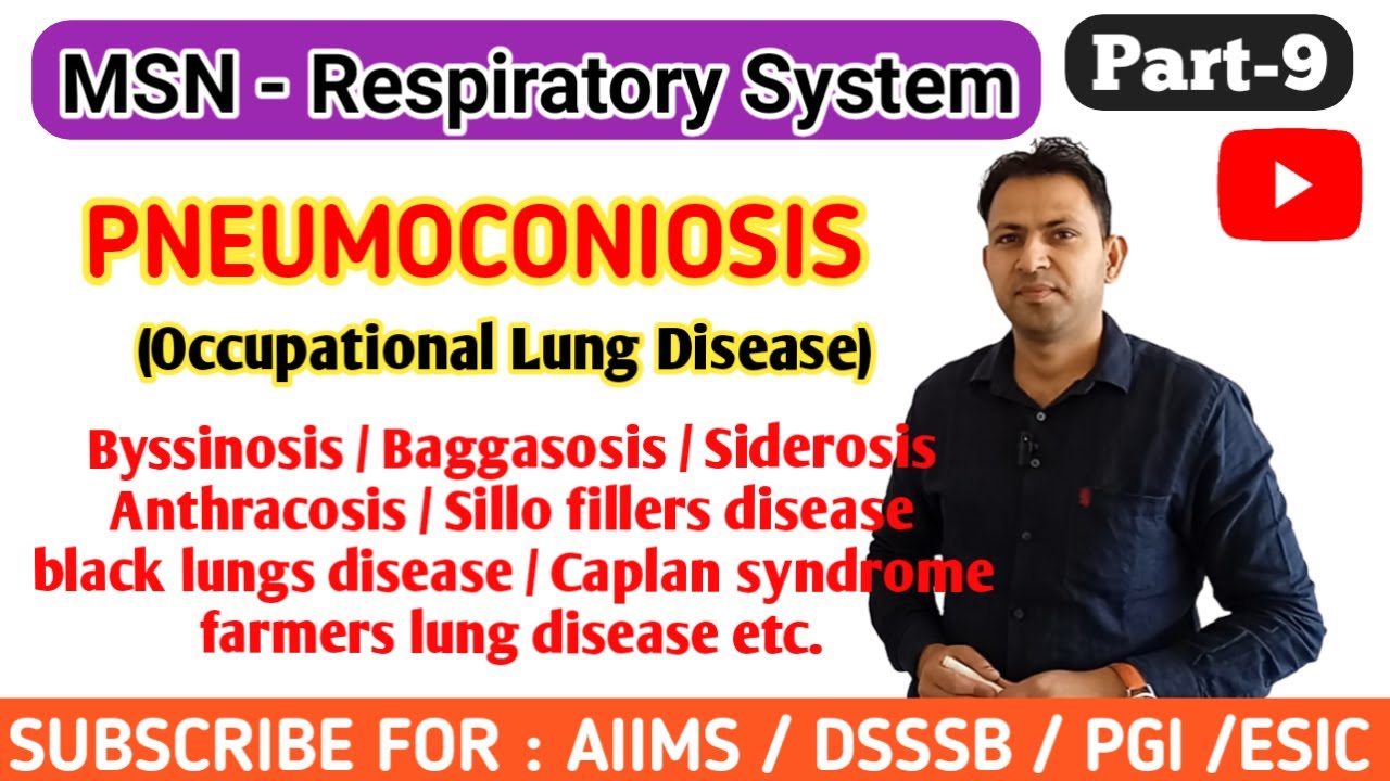 Occupational lung disease | Pneumoconiosis | byssinosis vs bagassosis | respiratory msn (part-9)