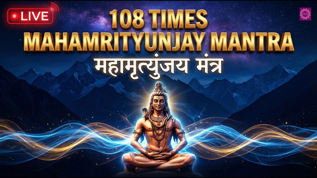 Mahamrityunjay Mantra 108 Times - LIVE Chanting | Om Tryambakam Yajamahe | Shiv Mantra Jaap