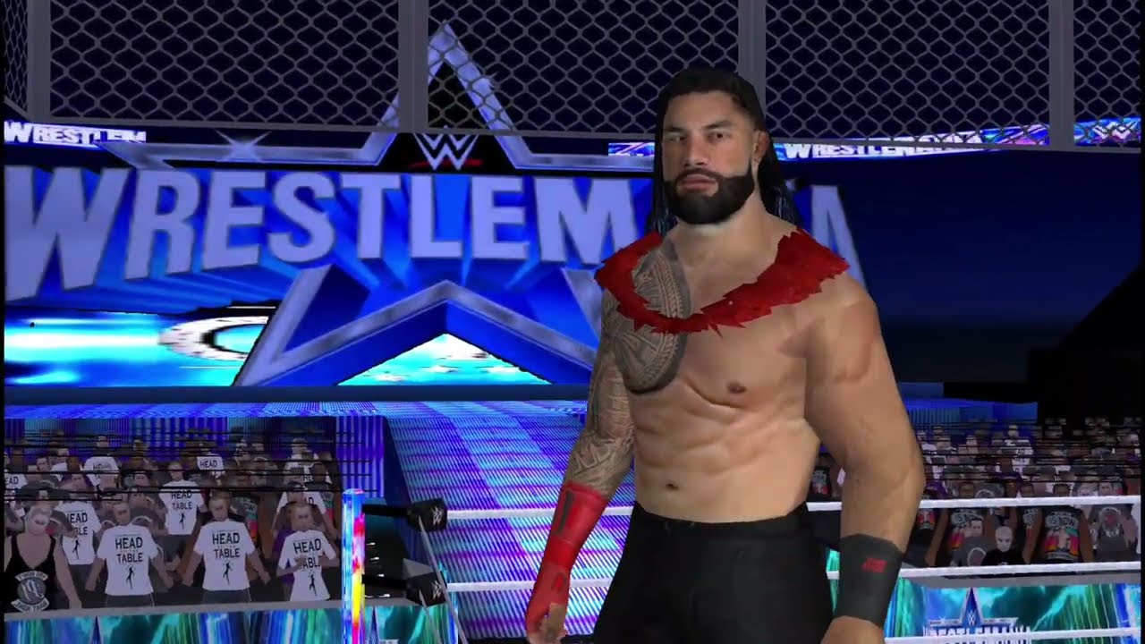Brock Lesnar vs Roman Reigns wwe2k25 ppssp gameplay in Android Device 😱🔥