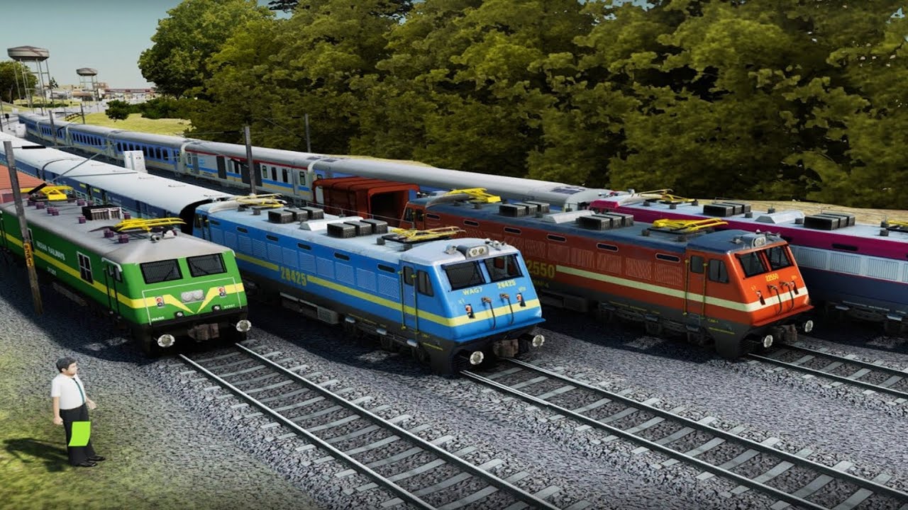 Pune junction to Chennai With Wap-4 Mail train journey..Gameplay ##
