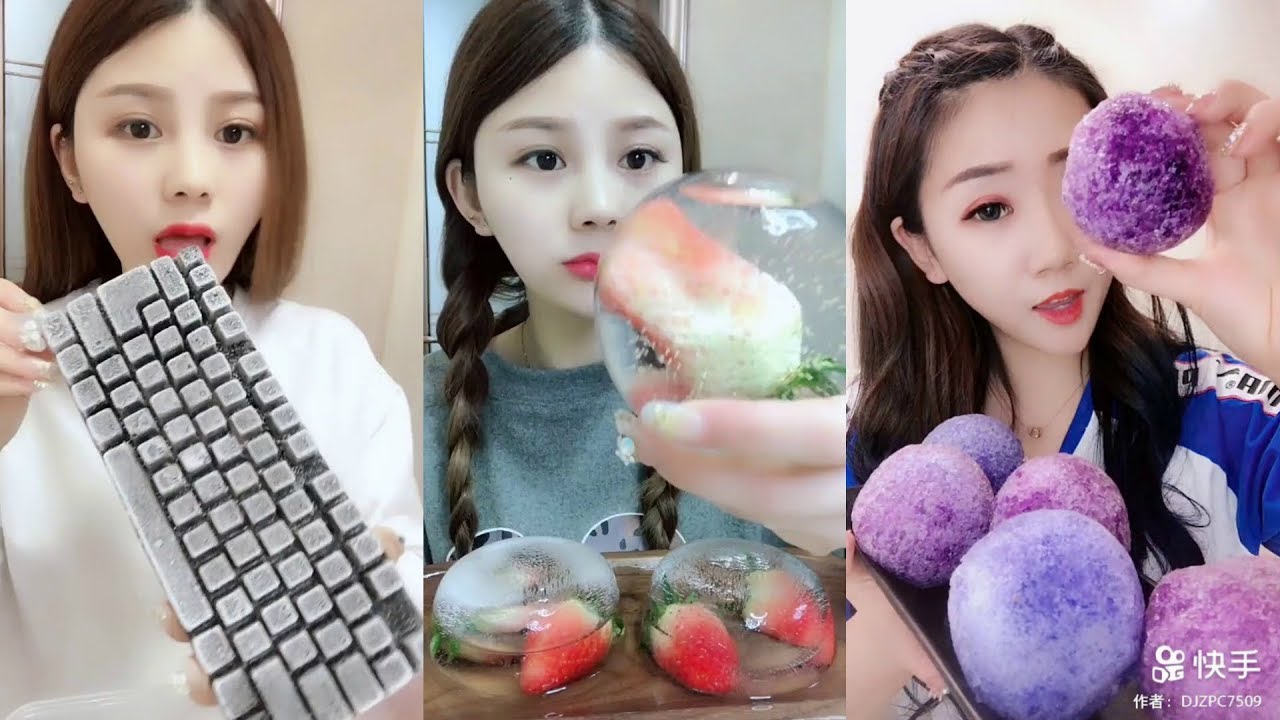 Renkli Buz Yemek Videoları - #151 ASMR (Colorful İce Eating)