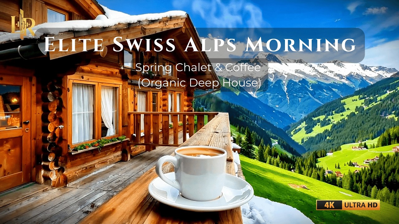 Elite Swiss Alps Morning 🏔️ Spring Chalet & Coffee (Organic Deep House)