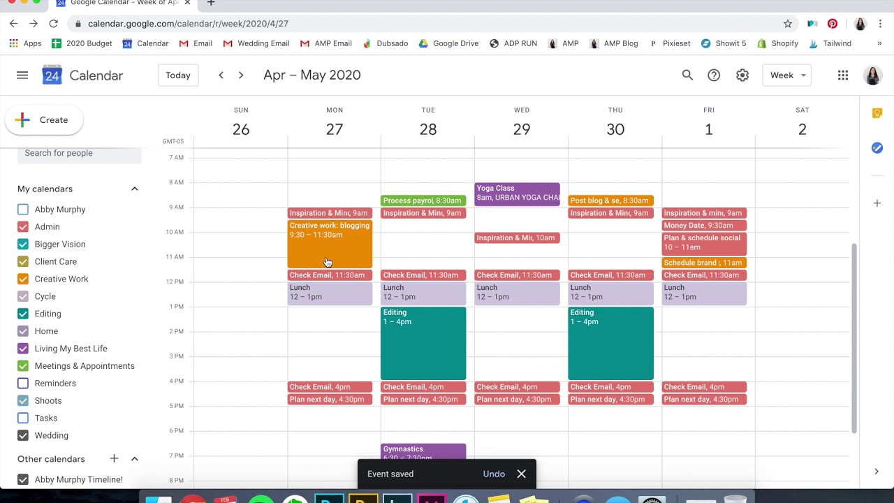 How I Organize My Work & Personal Schedules Using Google Calendar