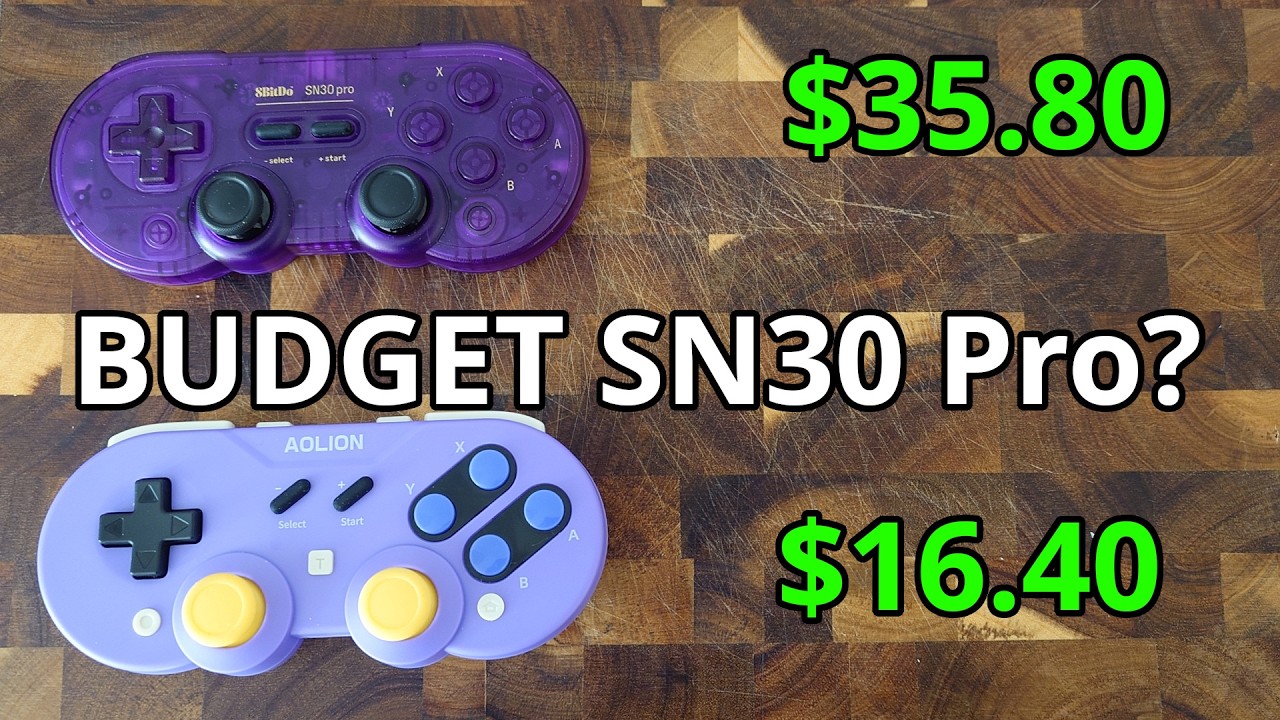 BUDGET 8BitDo SN30 Pro??? - Aolion Q10 REVIEW