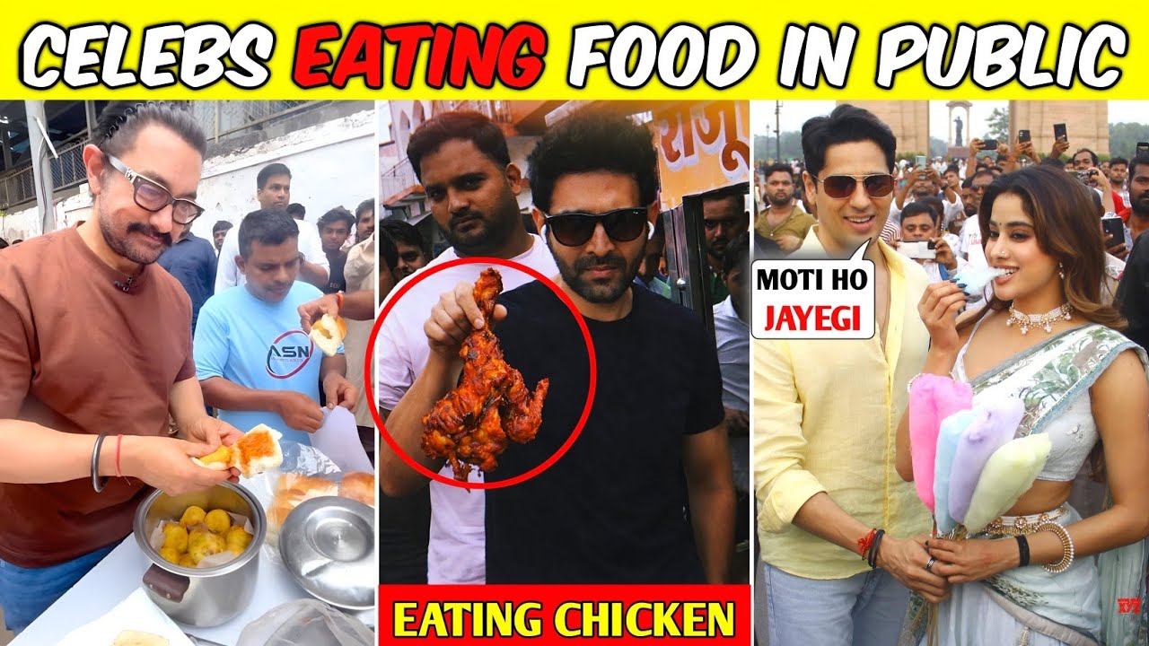 When Bollywood Celebs Eat Street Food in Public 🤯 | Celebs Eating Junk Food