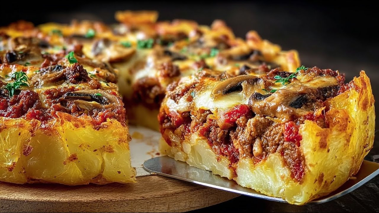 Новый трюк с картошкой! Простой и вкусный картофельный пирог в духовке за 15 минут!