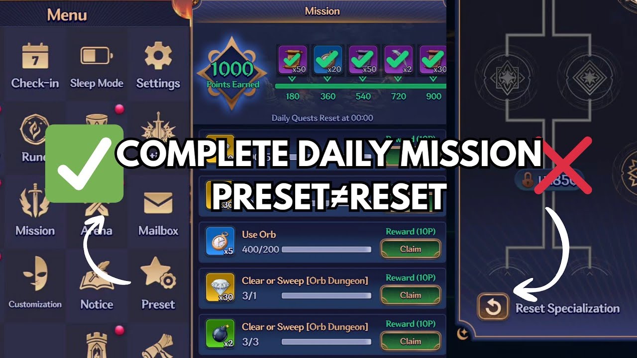 Daily Missions + Preset Guide for Beginners | Legend of Avatar