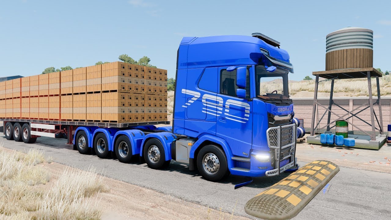 Cars and Trucks vs Speed Bumps SPECIAL #138 | BeamNG Drive | TrucksVs