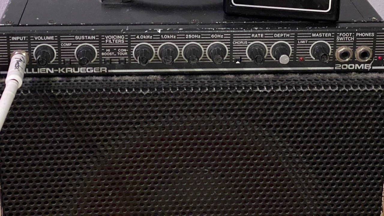 Patrik Forsberg - Test with Gallien-Krueger 200MB Bass Combo - Line out and Direct Out