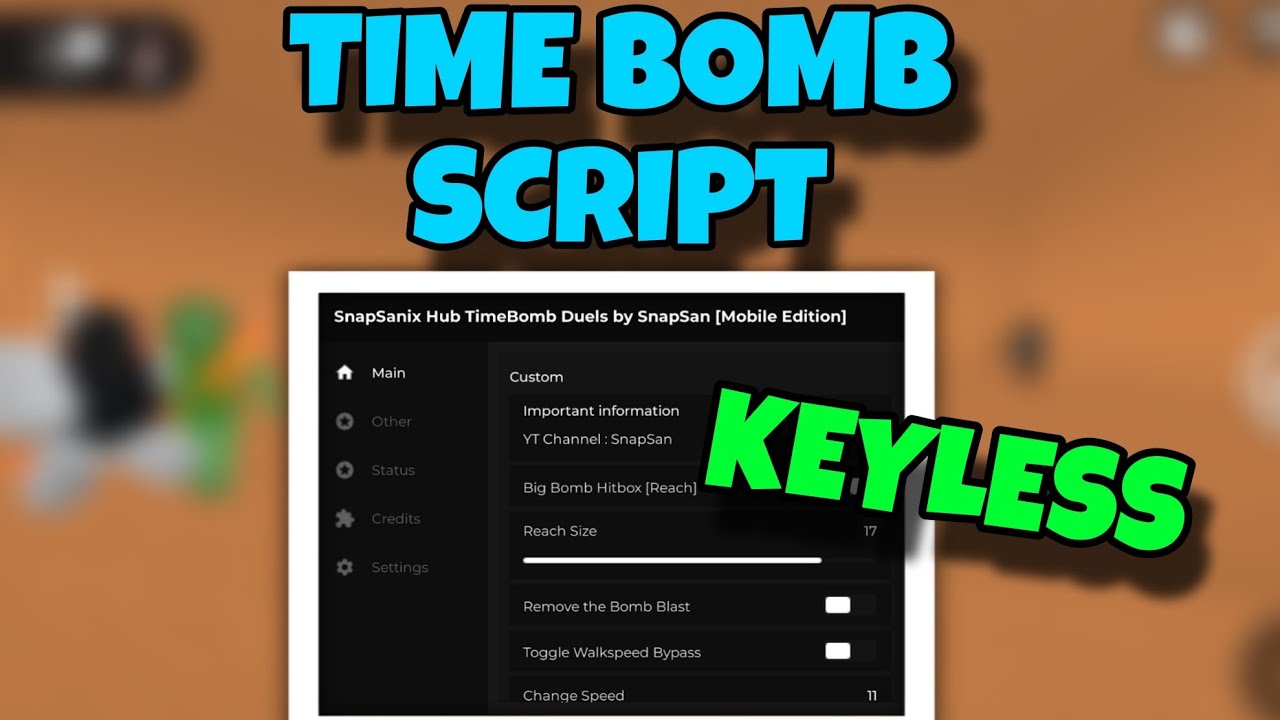 [БЕЗ КЛЮЧА] 💣 TimeBomb Duels Script Bomb Hitbox | Super OP (Reach) | Roblox Mobile Edition 🔥