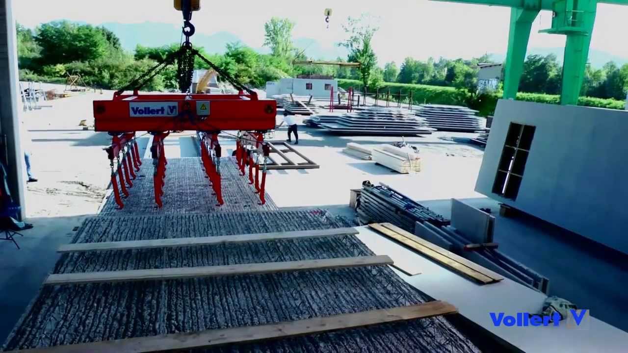 Fabricação de Paredes Duplas e Pré lajes Altamente Automatizado | Vollert Anlagenbau