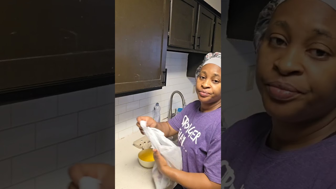 Making potatoes and eggs 