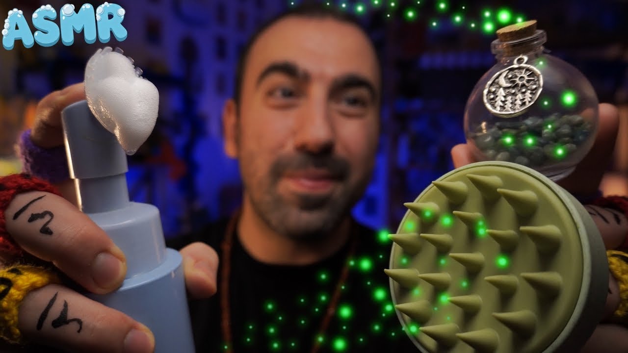 Волшебный массаж головы ASMR ✨ Духовное энергетическое очищение и глубокий сон