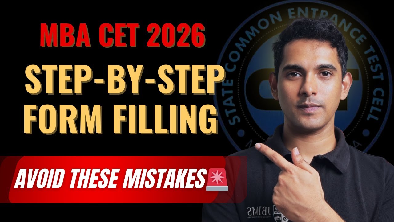 MBA CET 2026 Form Filling Guide | Mistakes to Avoid ✅