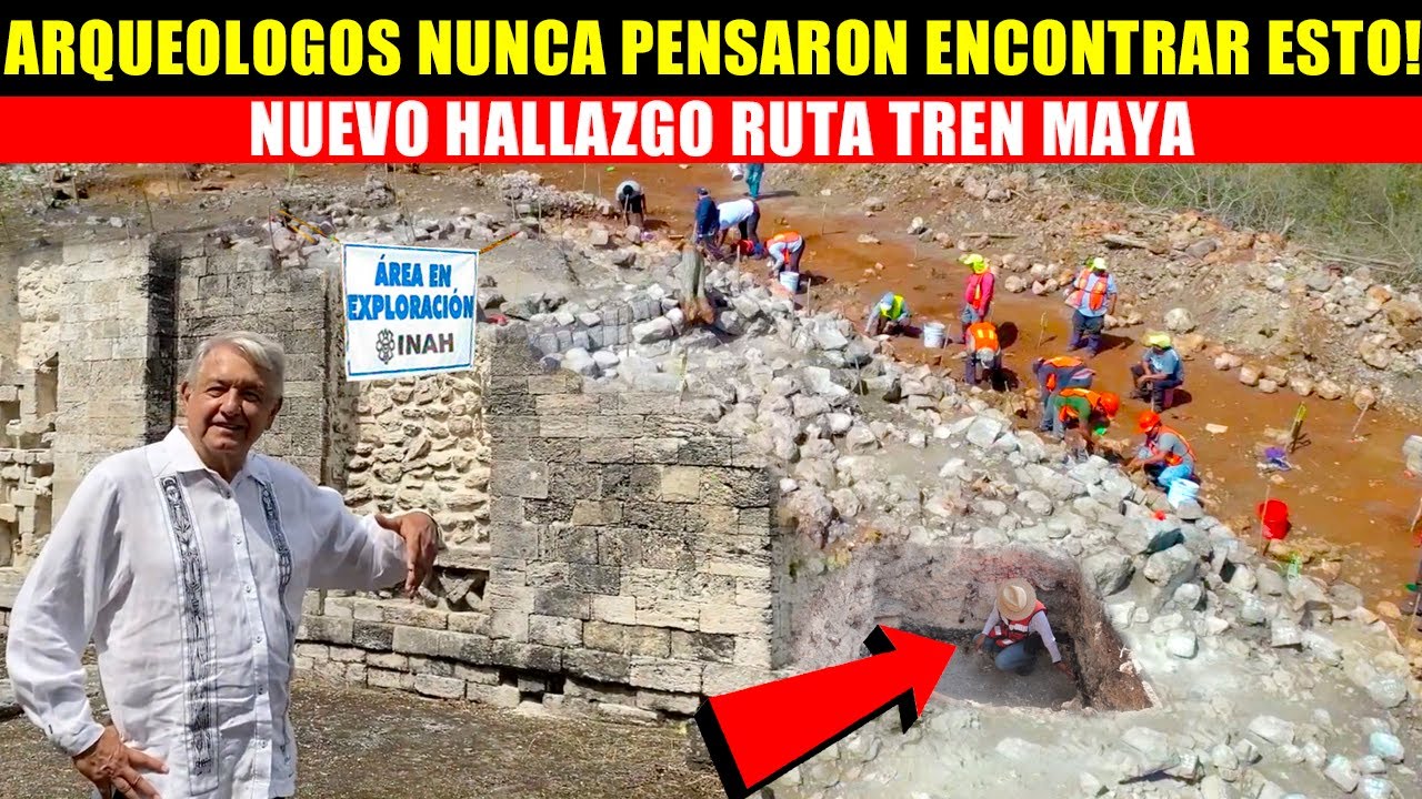 Arqueólogos del Tren Maya siguen descubriendo grandes tesoros, cientos de años bajo tierra