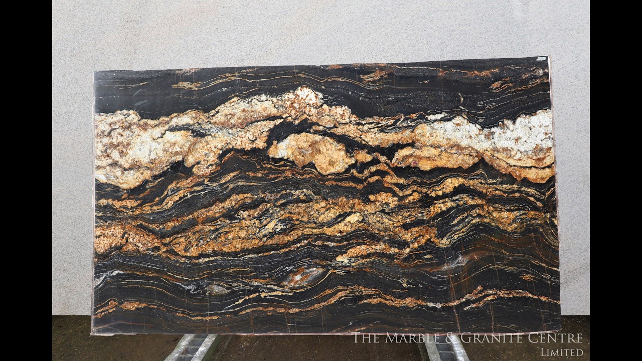 Black Fusion, polished 20mm slabs. Block no. 36437