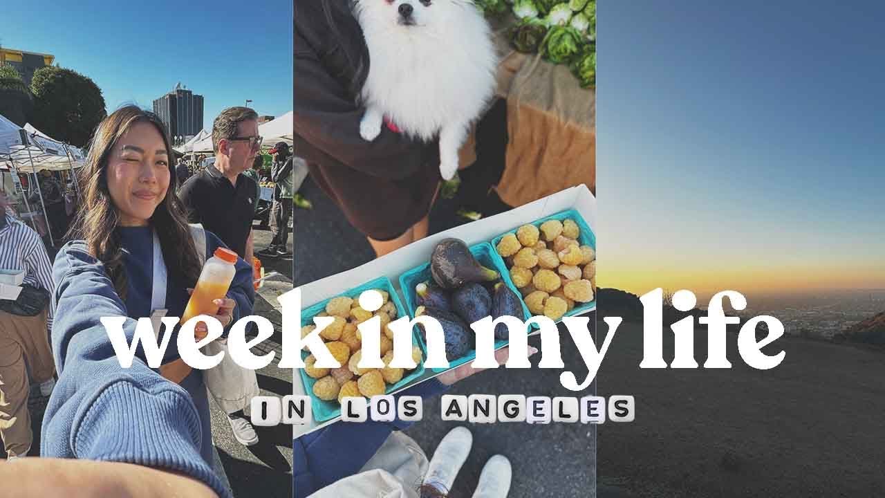 A Week in My Life in LA | Cookbook Launch, Self Care Routines, Farmer's Market with Friends