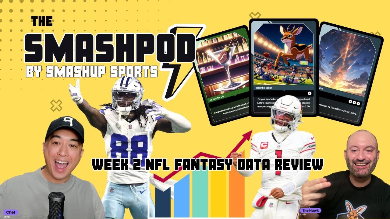 Smashup NFL Week 3 Lookback - Fantasy Data Review of Week 2 and the $1,000 Lineup