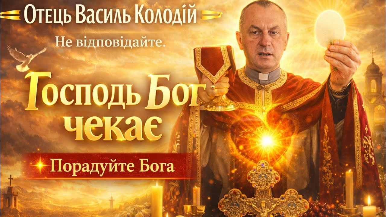 Отець Василь Колодій: Не відкладайте — Господь Бог чекає. Порадуйте Бога.