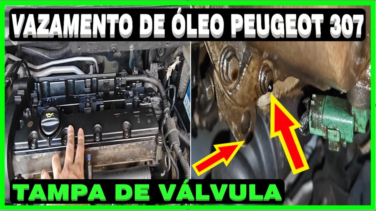 Vazamento De Óleo Do Motor Na Tampa De Válvula Peugeot 307 !