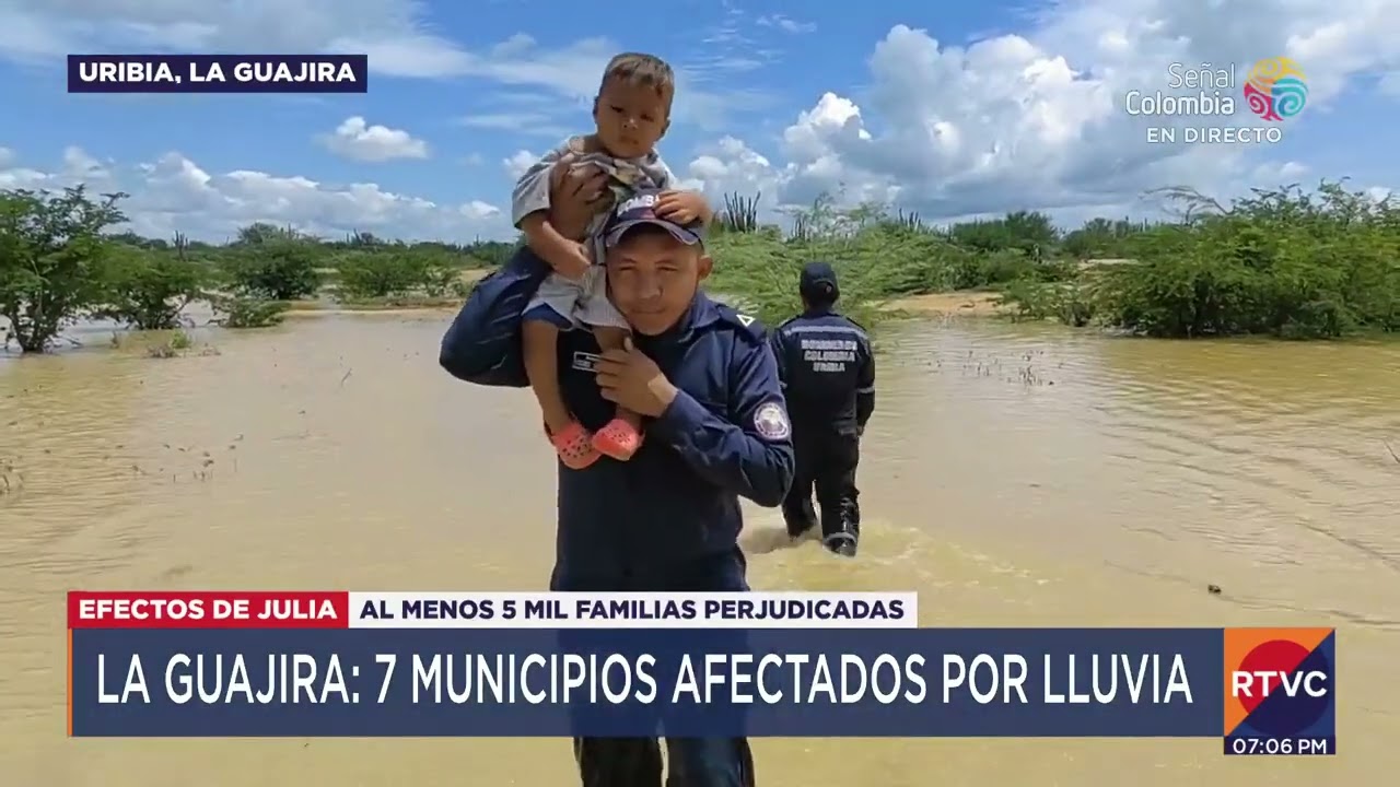 Presidente Petro visit&oacute; Uribia en La Guajira que est&aacute; bajo el agua | RTVC Noticias