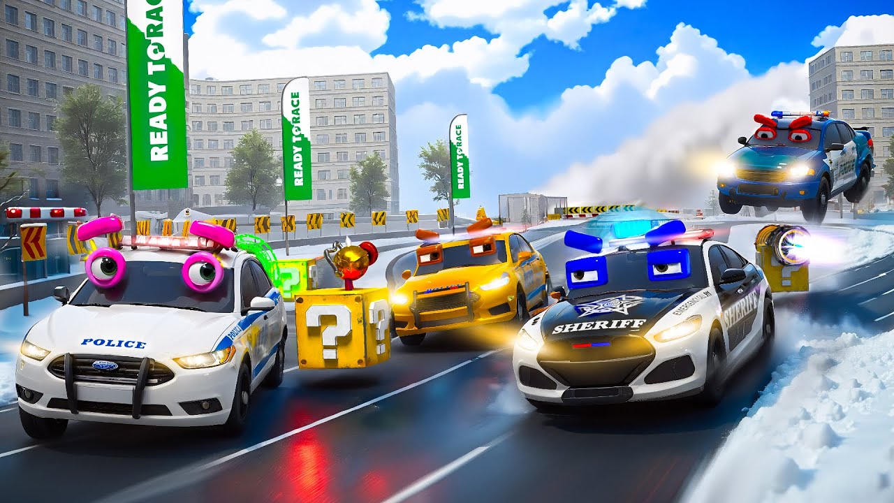 🏁 Police Cars Racing Battle! Only One Champion | Hero Cars Episodes