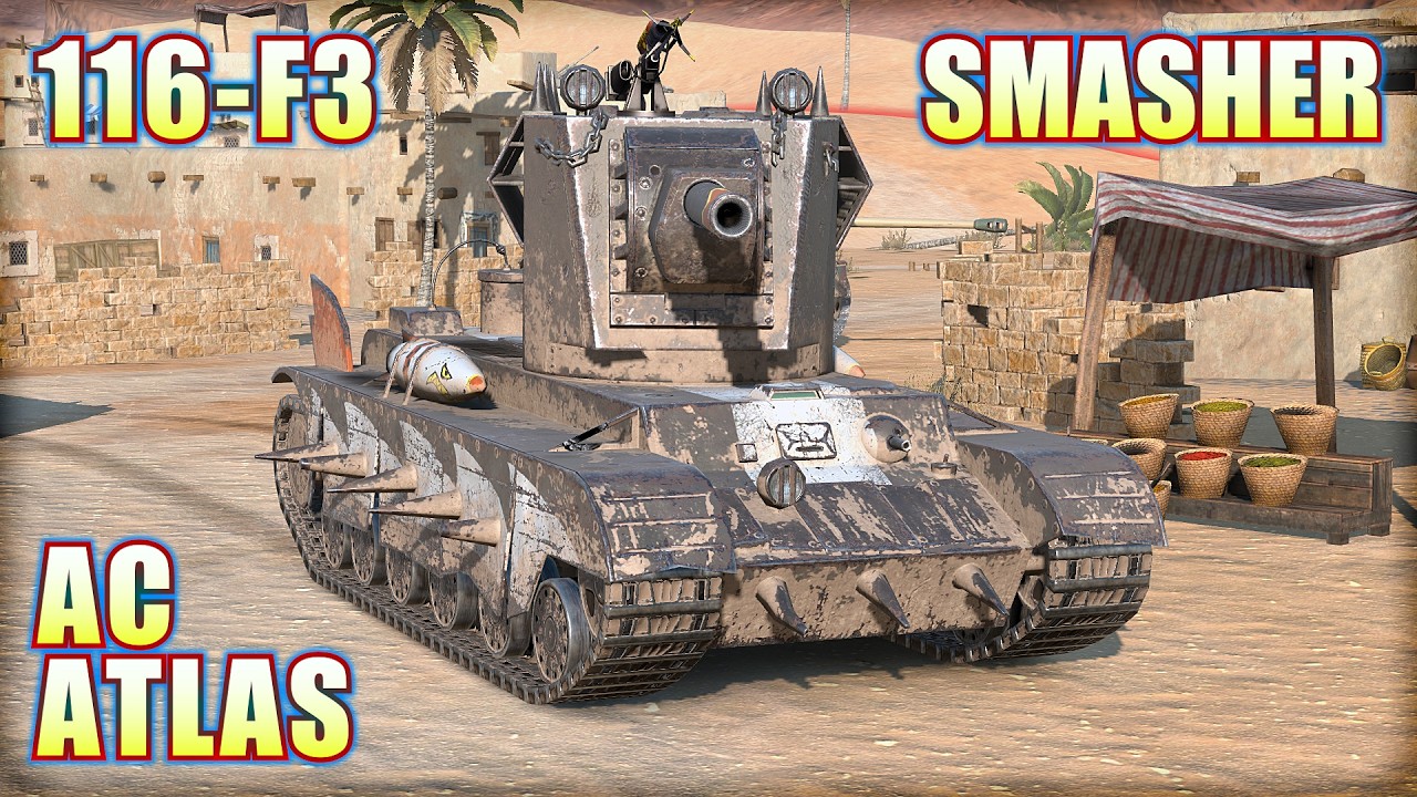 SMASHER ● AC ATLAS ● 116-F3 | World of Tanks Blitz Replays