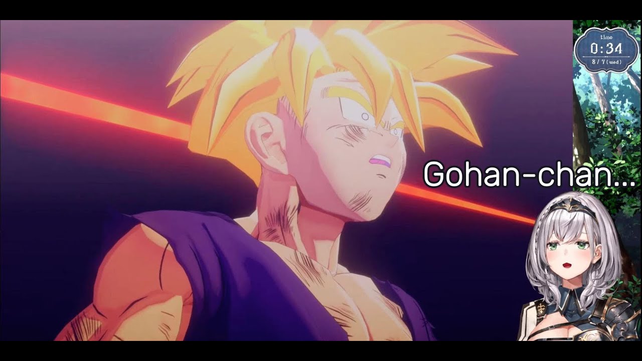 [Hololive]【ShiroganeNoel】Реакция Ноэля Данчо на SSJ2 Гохан и FatherSonKamehameha Божественный мом...