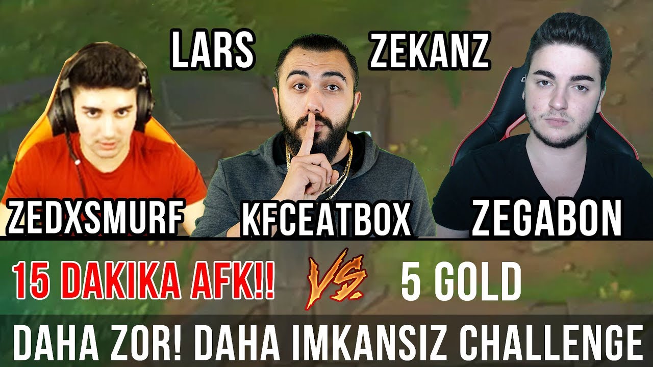iMKANSIZ CHALLENGE 2! 15 DAKIKA BASEDE BEKLEMEK! KFCEATBOX/ZEDXSMURF/ZEGABON/LARS/ZEKANZ