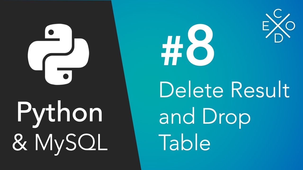 Python и MySQL — удаление записей и таблиц
