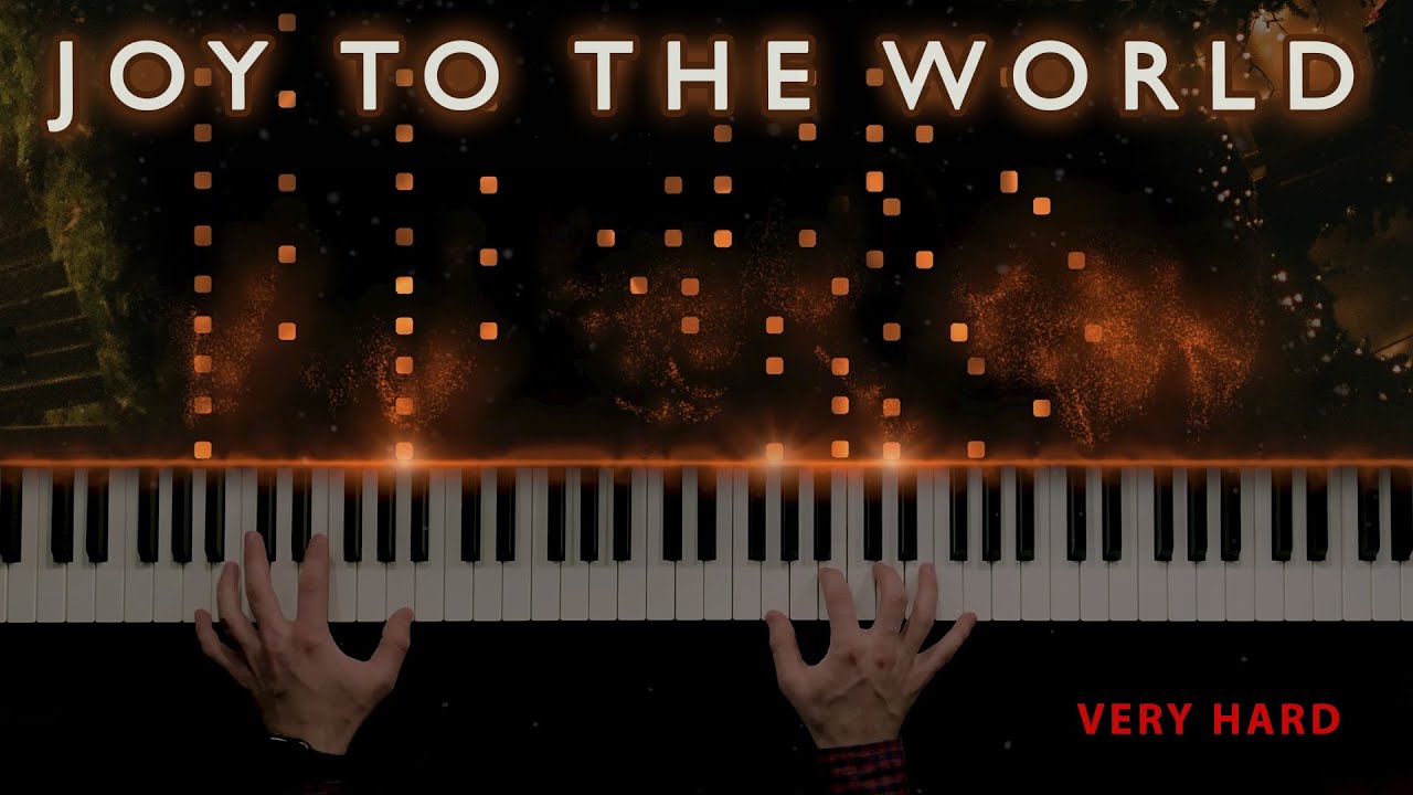 Joy to the World - HARD 🔴 Christmas piano cover TUTORIAL + SHEET MUSIC 🎄